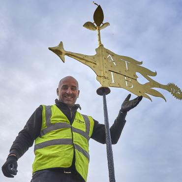 Restoration of ancient weathervane